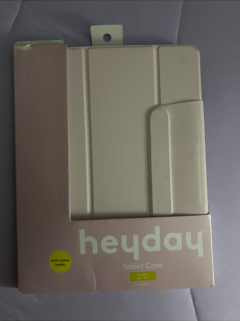 heyday Cream Tablet Folio Case with Magnetic Flap